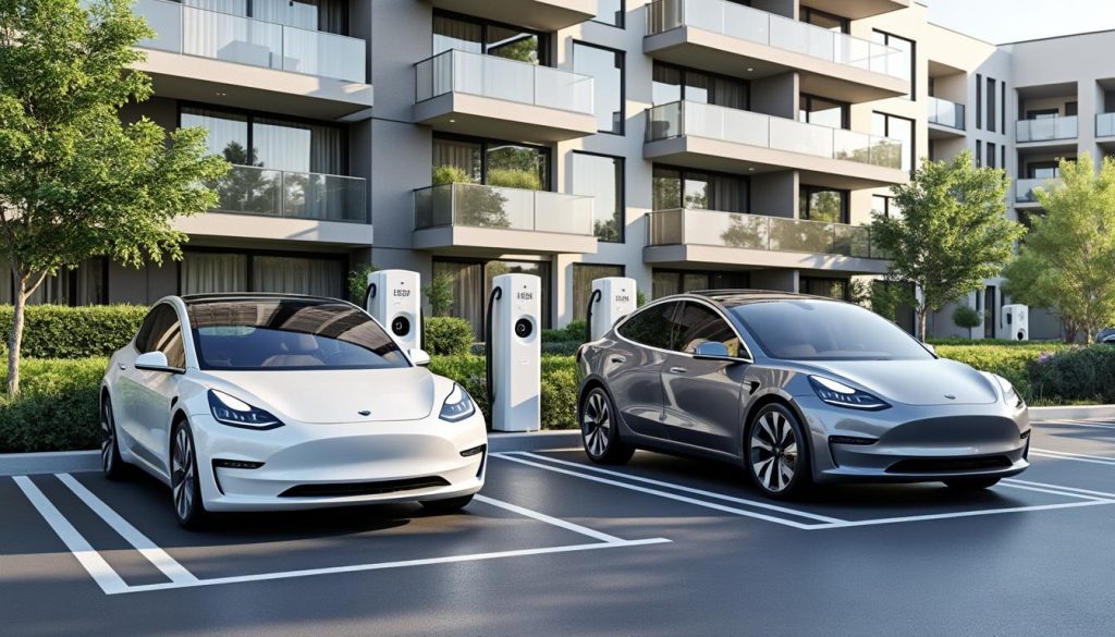 découvrez les enjeux des bornes de recharge électrique en copropriété, entre droit à la prise individuelle et mise en place d'une infrastructure collective.